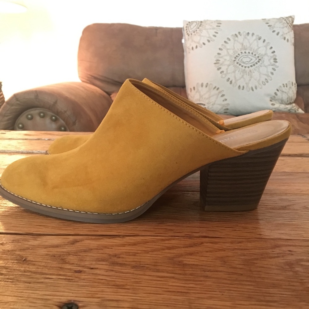 Mustard Old Navy Mules